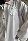Hippie Shake Linen Blend Shirt Jacket White